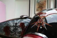 Harley Davidson Evangélique Candy Rouge et Damier